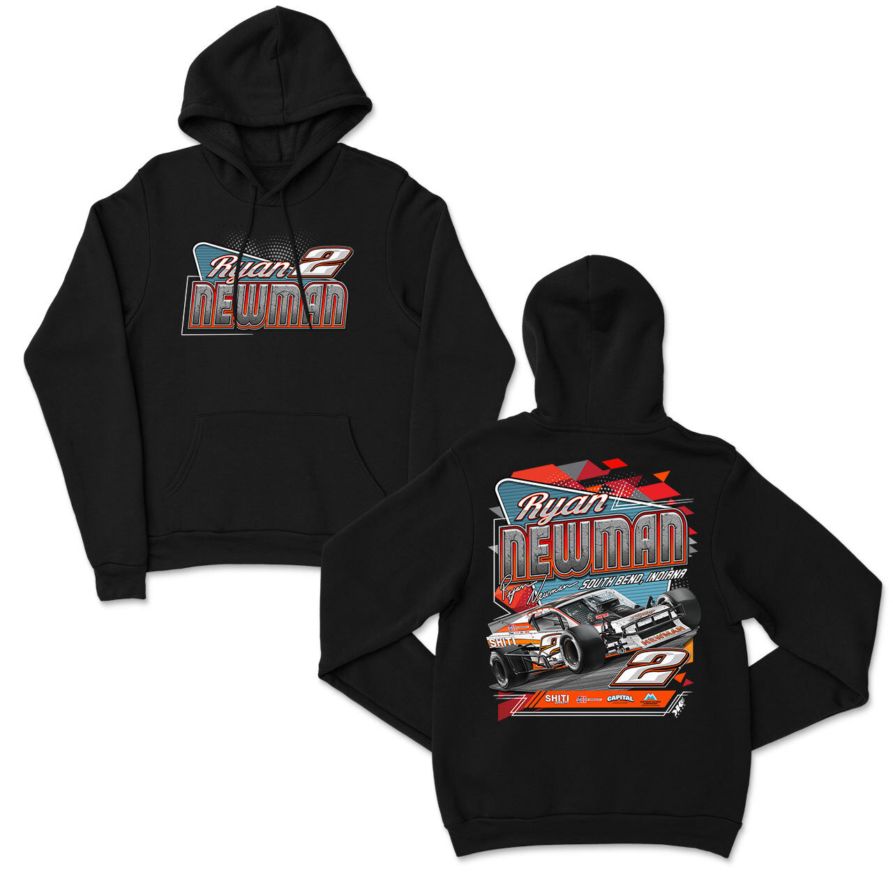No. 2 SHITI Modified Hoodie Black